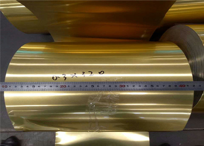 Aluminum Epoxy Resin Hydrophobic foil A8011- O Gold color use air conditioning